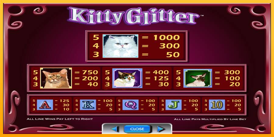 Kitty Glitter gaming machine for money, picture 6