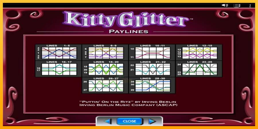 Kitty Glitter gaming machine for money, picture 7