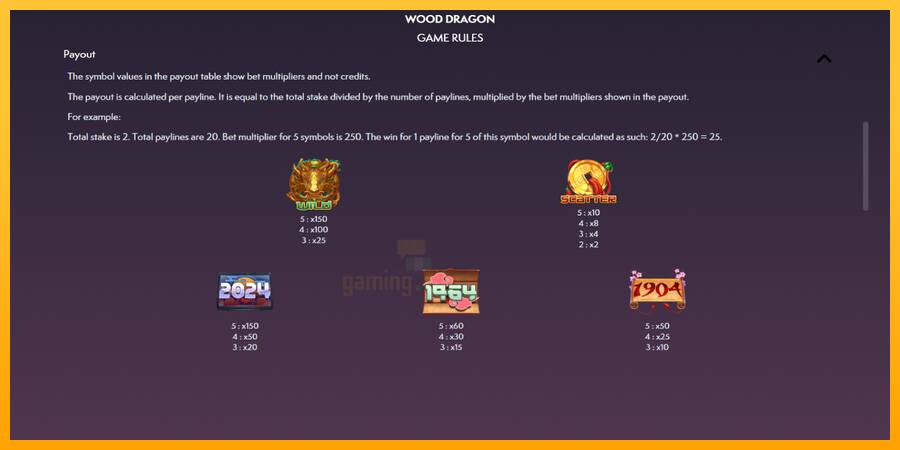 Wood Dragon gaming machine for money, picture 5