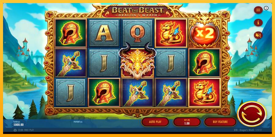 Beat the Beast Dragons Wrath gaming machine for money, picture 2