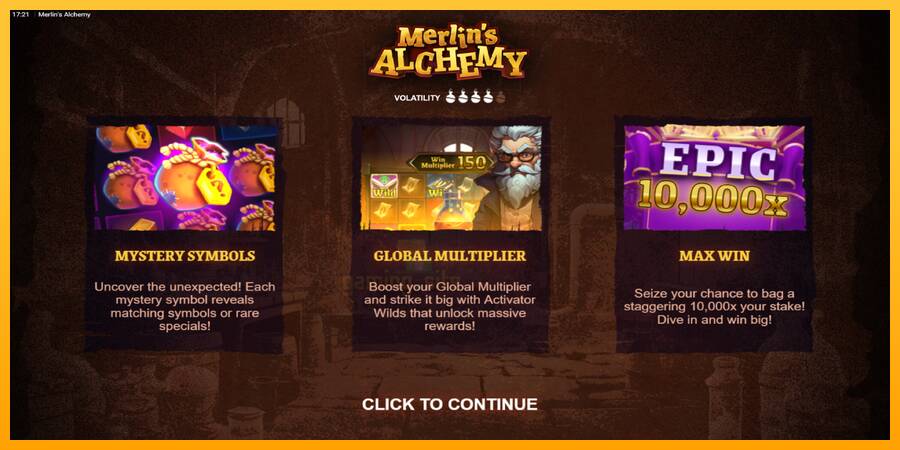 Merlins Alchemy gaming machine for money, picture 1