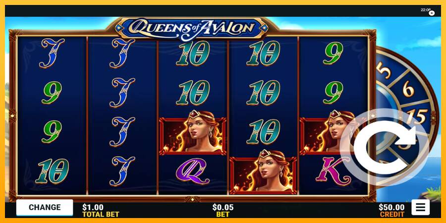 Queens of Avalon gaming machine for money, picture 1