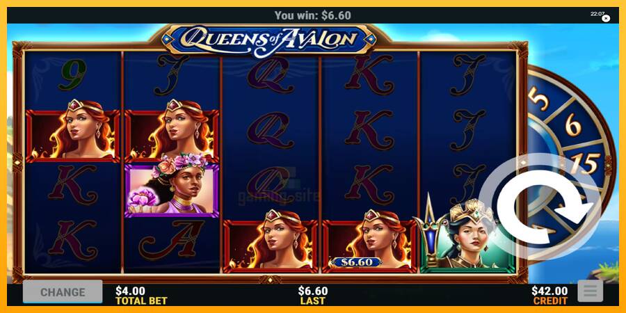 Queens of Avalon gaming machine for money, picture 2