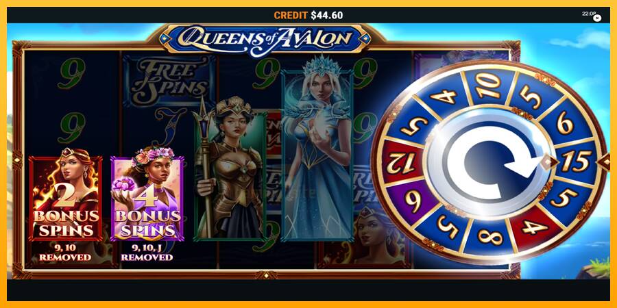 Queens of Avalon gaming machine for money, picture 3