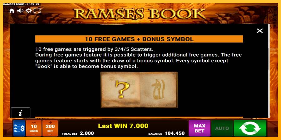 Ramses Book gaming machine for money, picture 6