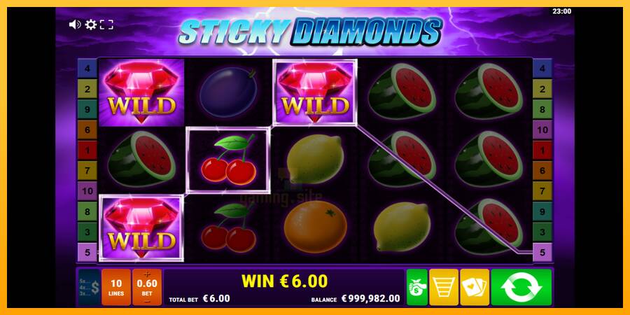 Sticky Diamonds gaming machine for money, picture 2