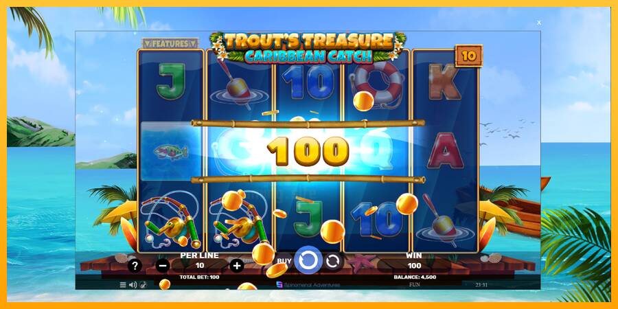 Trouts Treasure Caribbean Catch gaming machine for money, picture 3