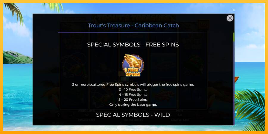 Trouts Treasure Caribbean Catch gaming machine for money, picture 5