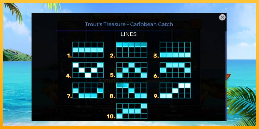 Trouts Treasure Caribbean Catch gaming machine for money, picture 7