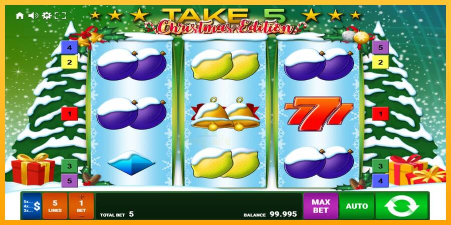 Take 5 Christmas Edition gaming machine for money, picture 1