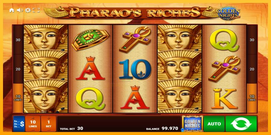 Pharaos Riches Golden Nights gaming machine for money, picture 2