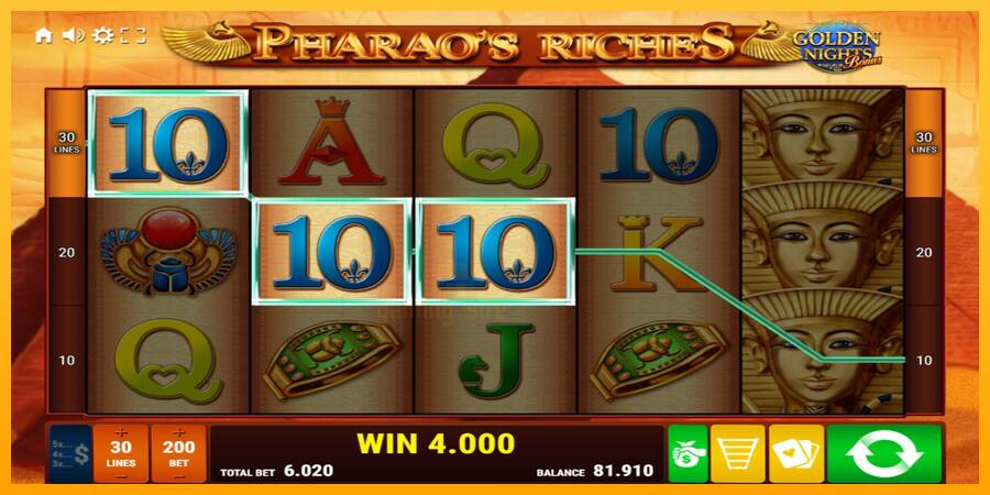 Pharaos Riches Golden Nights gaming machine for money, picture 3