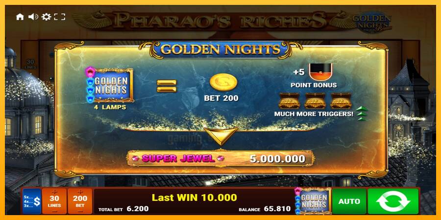 Pharaos Riches Golden Nights gaming machine for money, picture 7