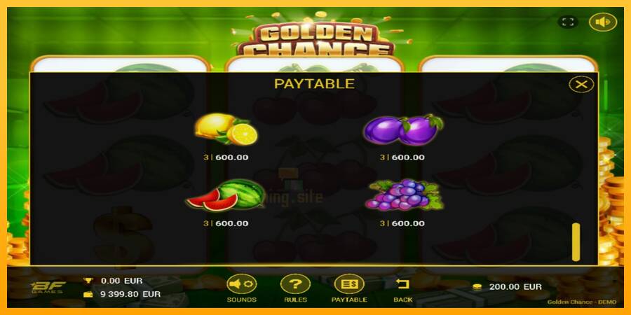 Golden Chance gaming machine for money, picture 4