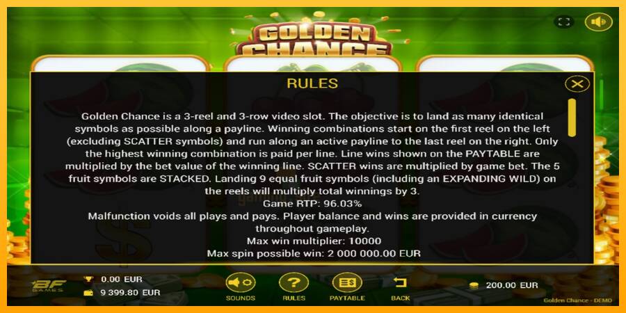 Golden Chance gaming machine for money, picture 5