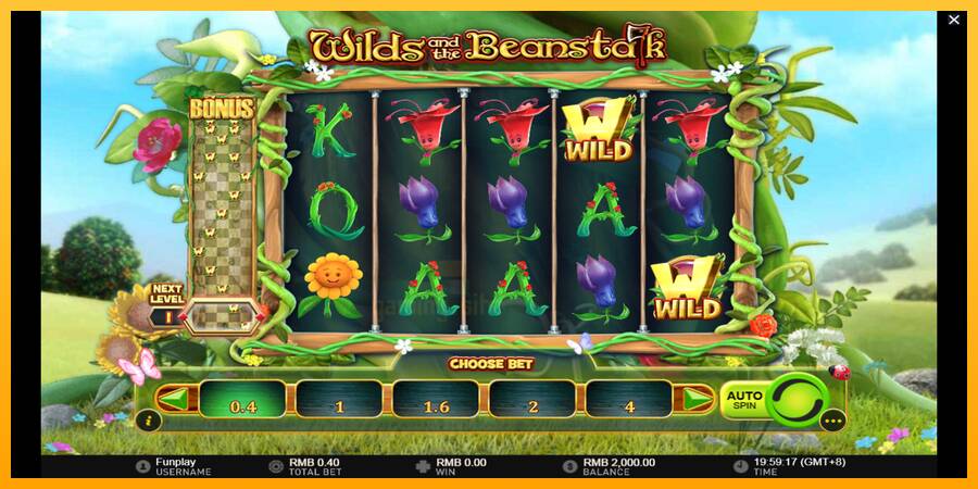 Wilds and the Beanstalk gaming machine for money, picture 2