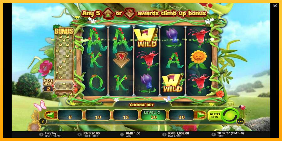 Wilds and the Beanstalk gaming machine for money, picture 4