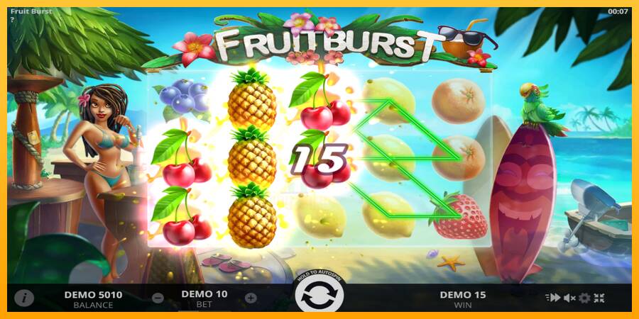 Fruitburst gaming machine for money, picture 2