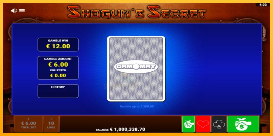 Shoguns Secret gaming machine for money, picture 4