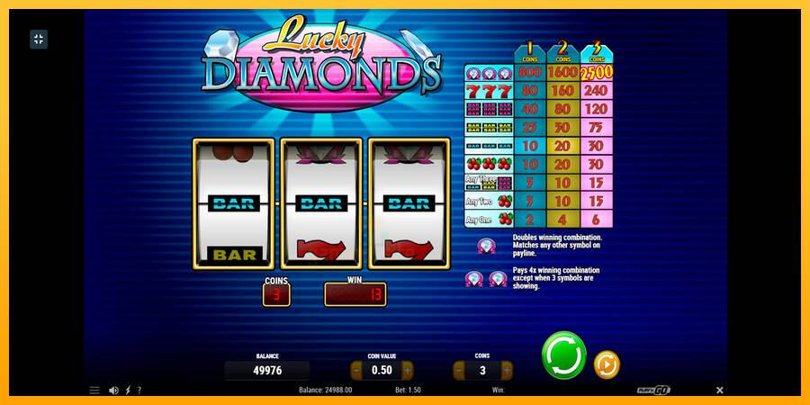 Lucky Diamonds gaming machine for money, picture 2