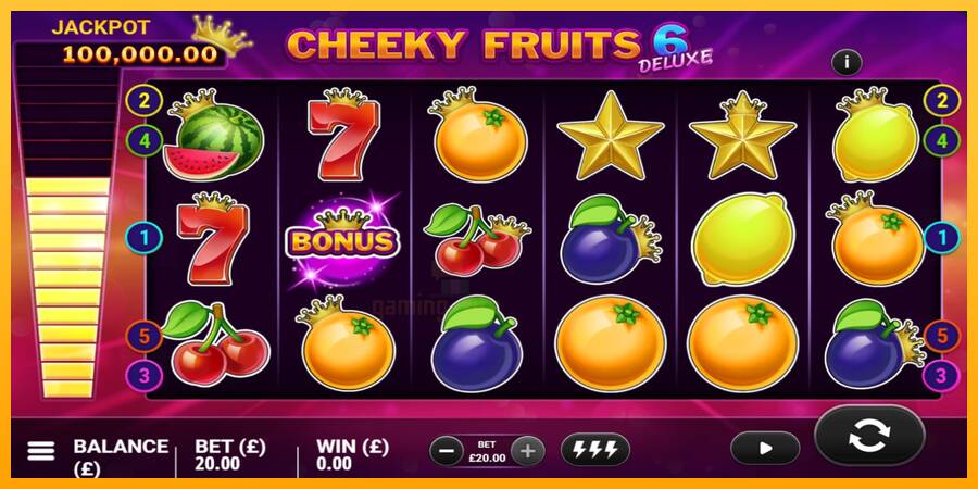 Cheeky Fruits 6 Deluxe gaming machine for money, picture 3