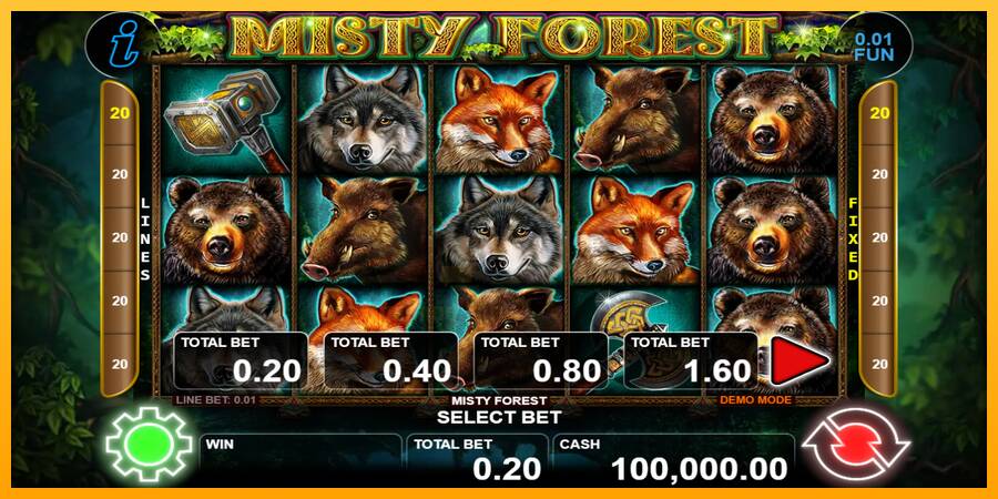 Misty Forest gaming machine for money, picture 1