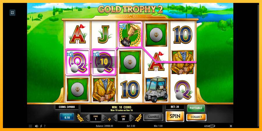 Gold Trophy 2 gaming machine for money, picture 2