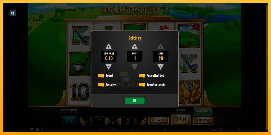 Gold Trophy 2 gaming machine for money, picture 7