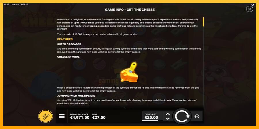 Get The Cheese gaming machine for money, picture 6