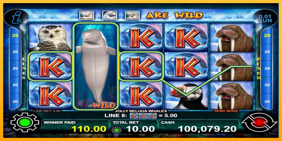 Jolly Beluga Whales gaming machine for money, picture 3