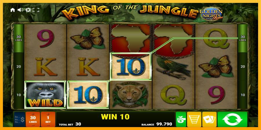 King of the Jungle Golden Nights gaming machine for money, picture 2