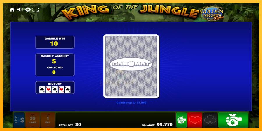 King of the Jungle Golden Nights gaming machine for money, picture 4