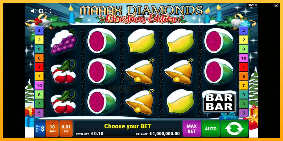 Maaax Diamonds Christmas Edition gaming machine for money, picture 2