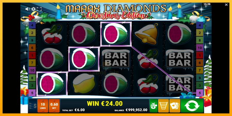 Maaax Diamonds Christmas Edition gaming machine for money, picture 3