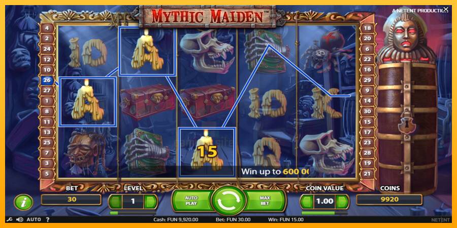 Mythic Maiden gaming machine for money, picture 3