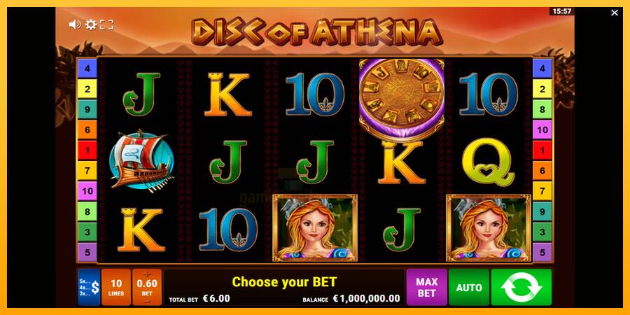 Disc of Athena gaming machine for money, picture 2