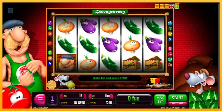 Green Grocery gaming machine for money, picture 1