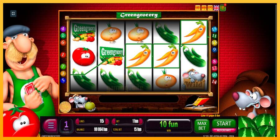 Green Grocery gaming machine for money, picture 4