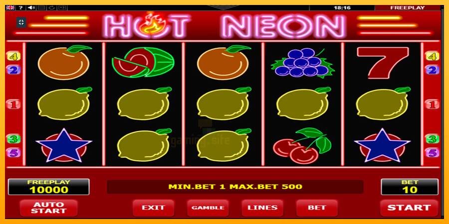 Hot Neon gaming machine for money, picture 1