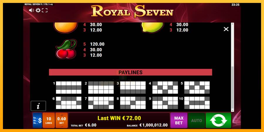 Royal Seven gaming machine for money, picture 7