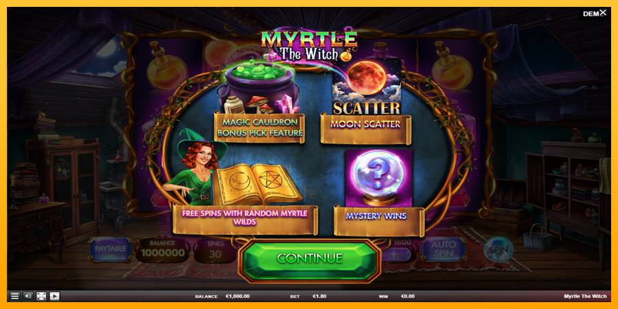 Myrtle the Witch gaming machine for money, picture 1