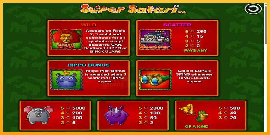 Super Safari gaming machine for money, picture 3