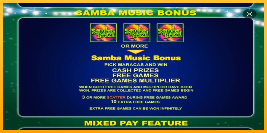 Samba Brazil gaming machine for money, picture 4