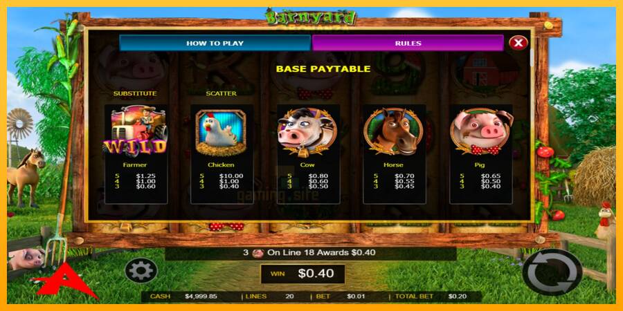 Barnyard Bonanza gaming machine for money, picture 3