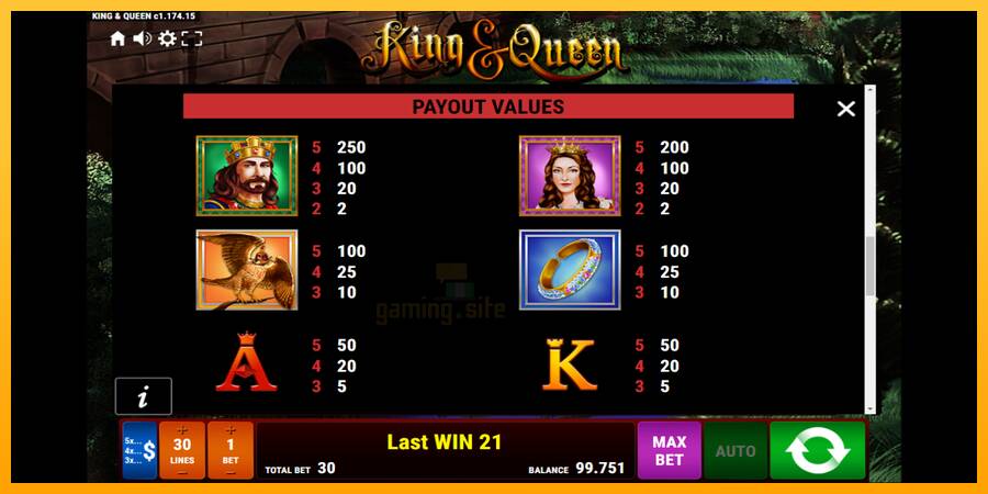 King Queen gaming machine for money, picture 6