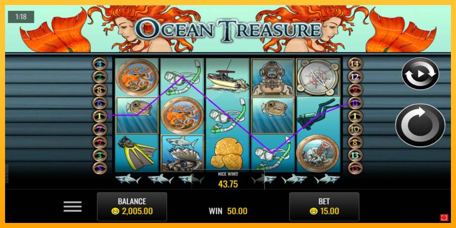 Ocean Treasure gaming machine for money, picture 2