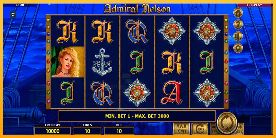 Admiral Nelson gaming machine for money, picture 1