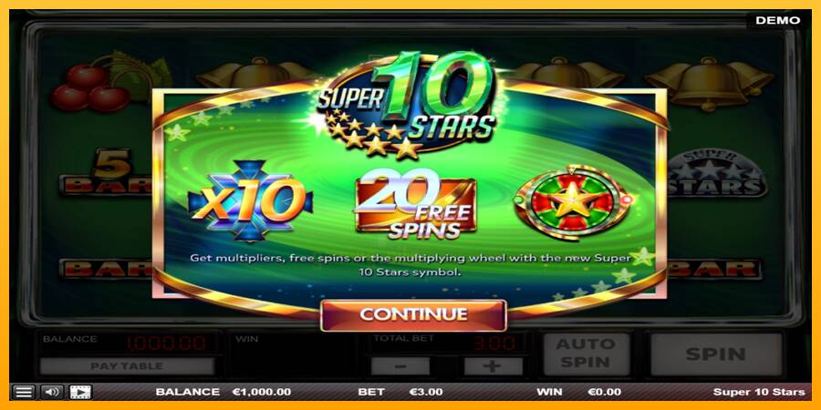 Super 10 Stars gaming machine for money, picture 1