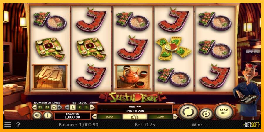 Sushi Bar gaming machine for money, picture 2