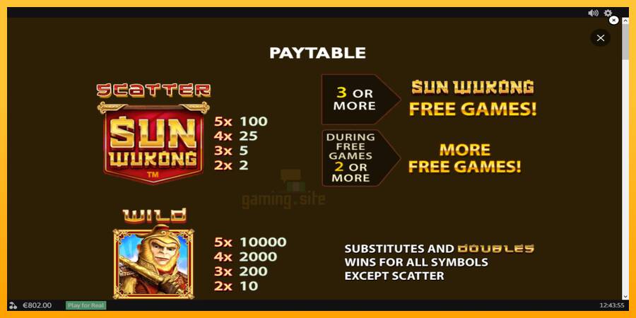 Sun Wukong gaming machine for money, picture 5